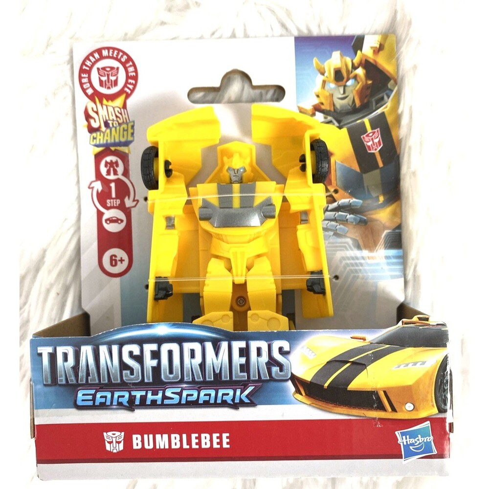 Transformers Earthspark Shash to Change Bumblebee 4.5" Action Figure Yellow